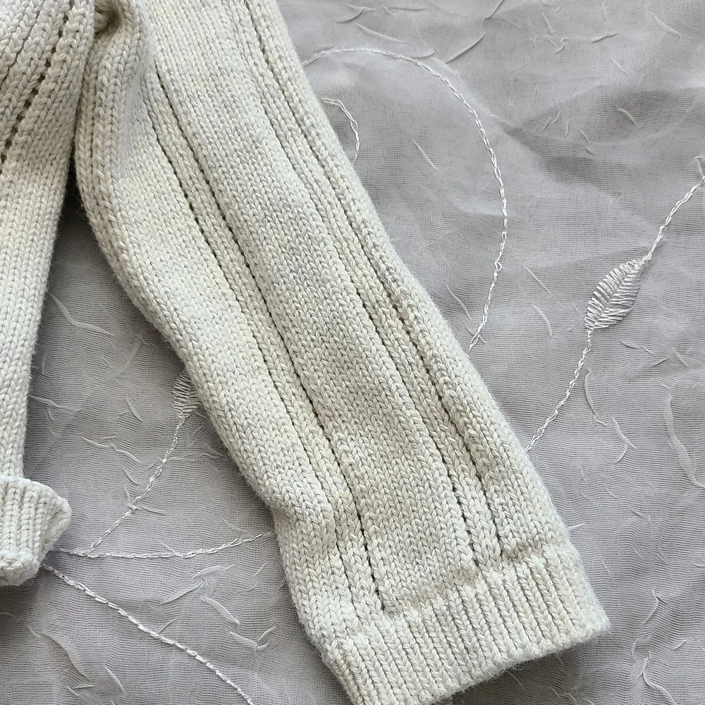 OshKosh B'gosh Cream Cable Knit Sweater